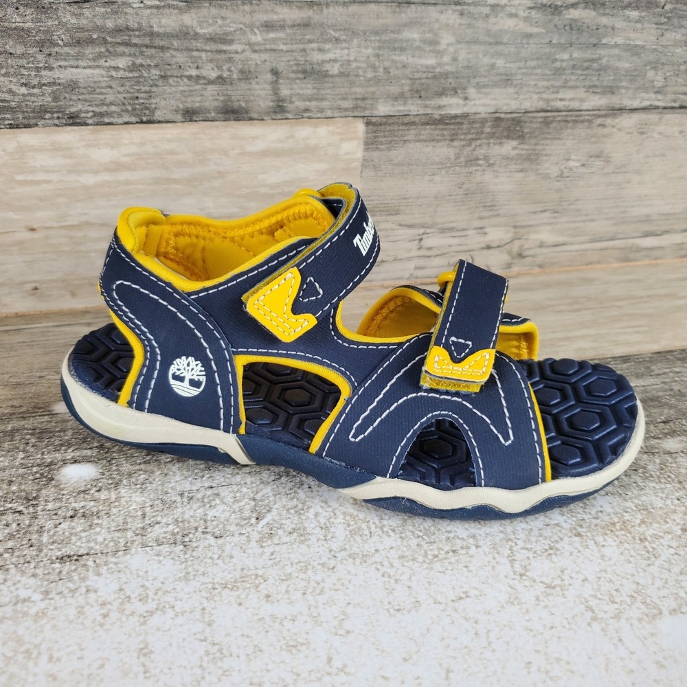Timberland Infant Adventure Seeker Kids 2-Strap Sandals Sz 11 Blue Hook & Loop